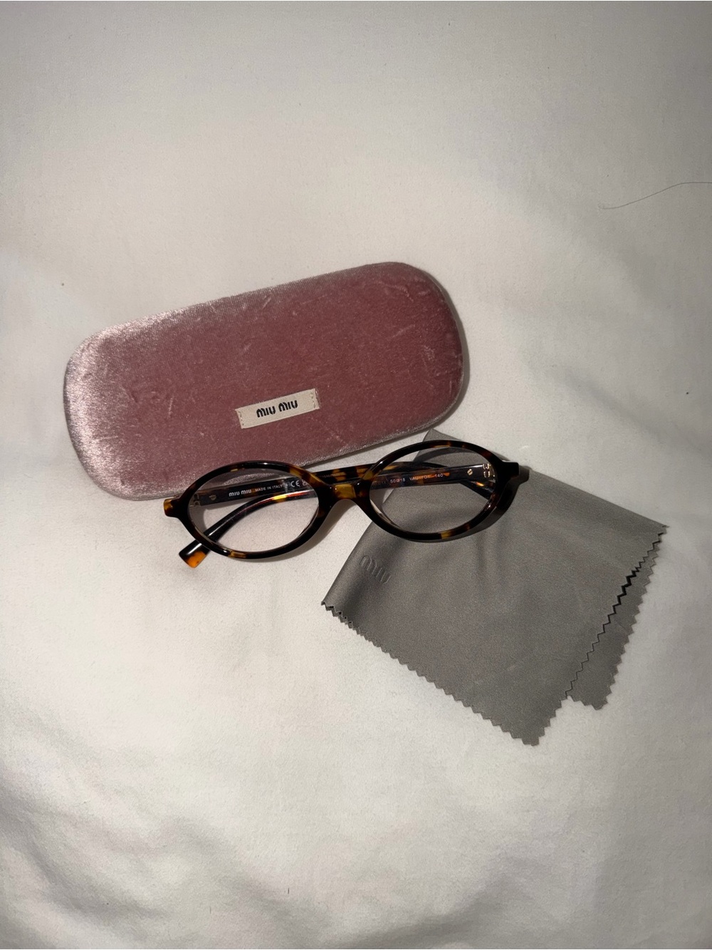 Miu Miu Tortoiseshell Round Frame Glasses - Brown & Black (prescription)